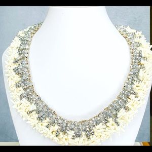 White Coral Statement necklace